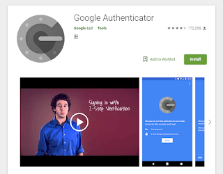 Google Authenticator Play Store page